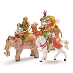 Three Kings on Animals 3 Piece Set - 5" Scale